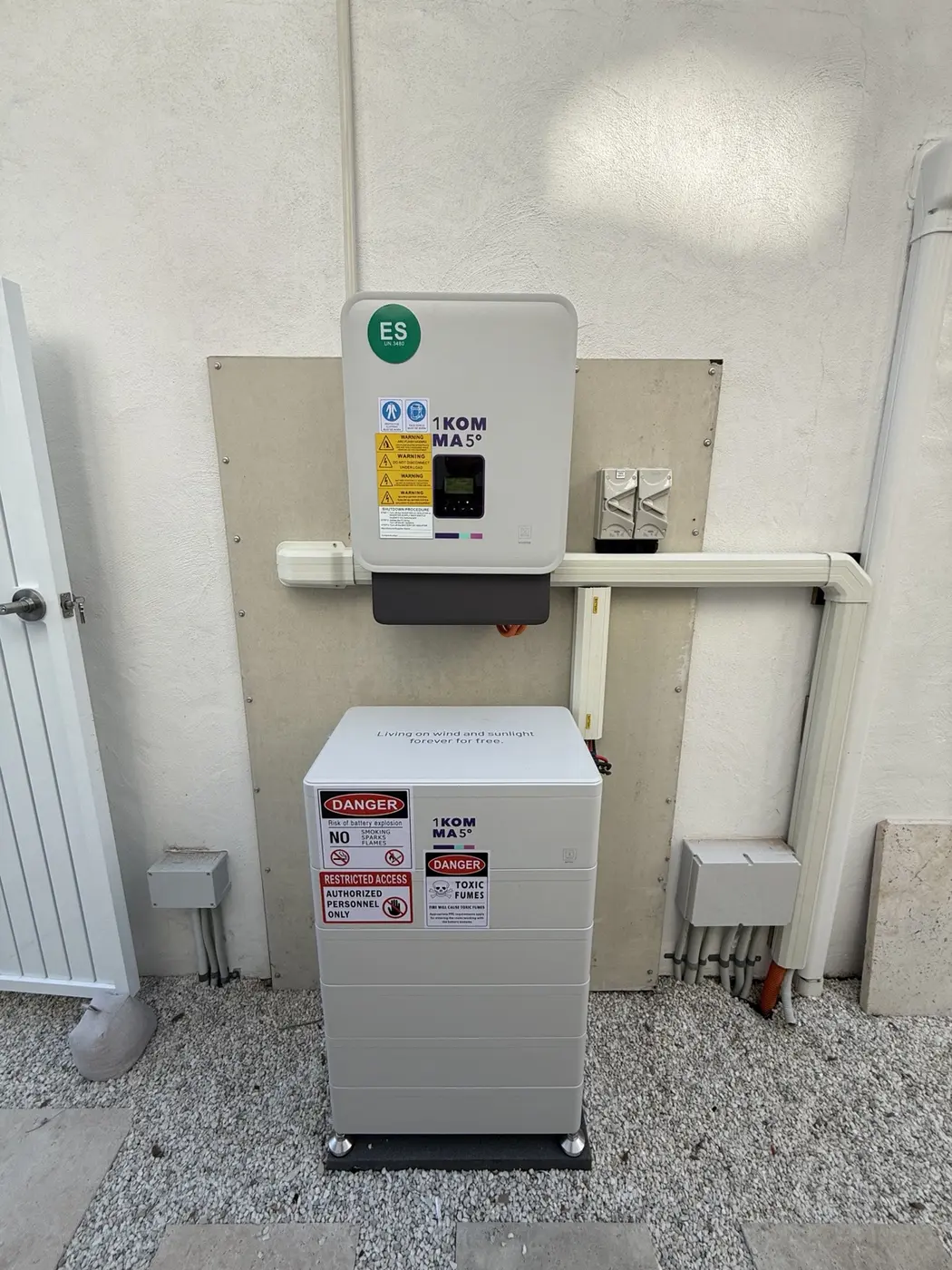 Home battery installation
